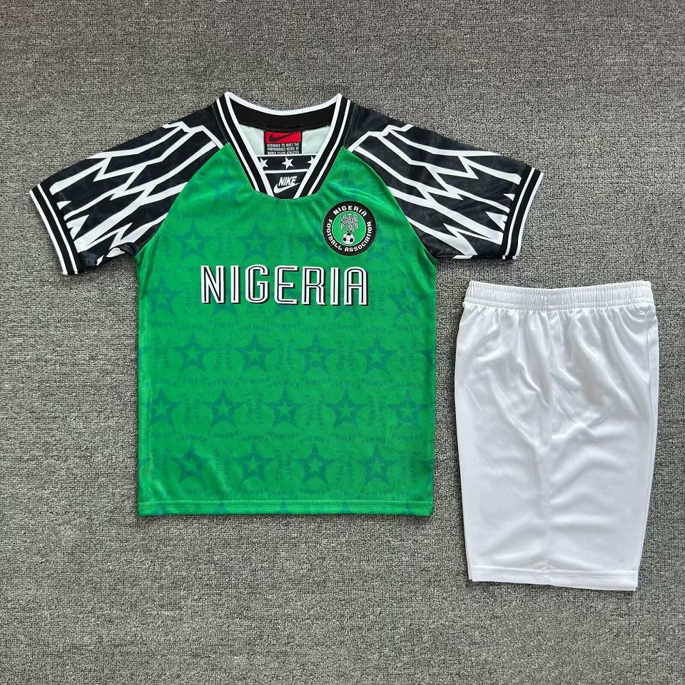 Kids-Nigeria 94/95 Home Soccer Jersey